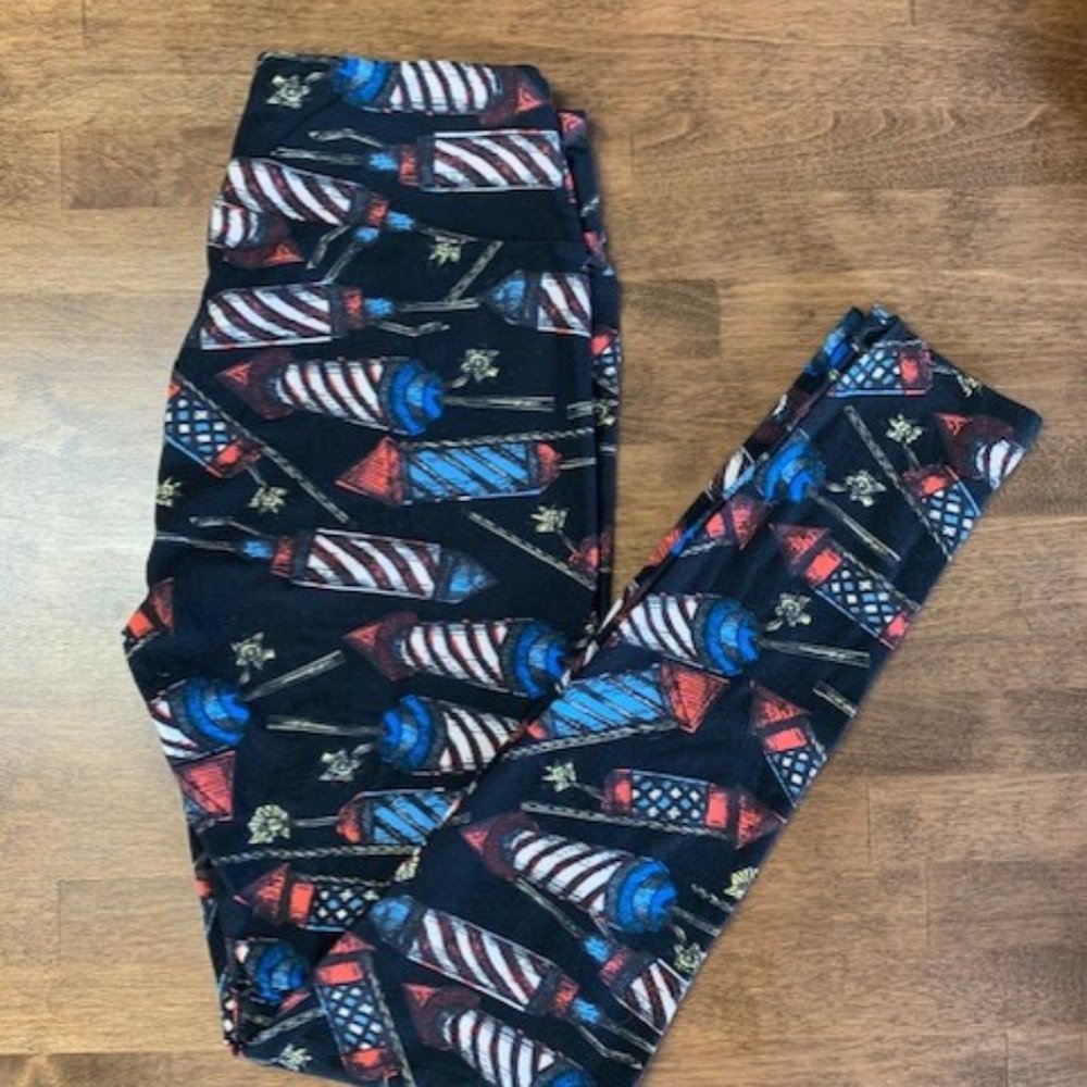 LuLaRoe OS Firework Leggings